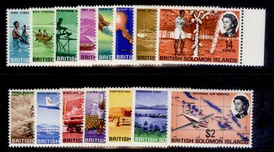 british-solomon-islands-qeii-sg166-180-1968-complete-set-nh-mint-cat-20
