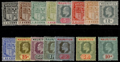 mauritius-edvii-sg181-195-1910-complete-set-lh-mint-cat-325
