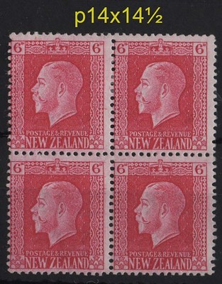 new-zealand-1915-6d-carmine-perf-14x14-um-blk-of-4-sg425d-c100