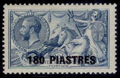 british-levant-gv-sg50-180pi-on-10s-dull-grey-blue-lh-mint-cat-55
