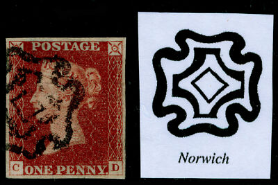 sg8-1d-red-brown-plate-31-vfu-cat-550-norwich-mx-4-margins-cd