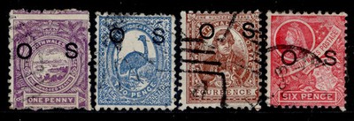 australia-new-south-wales-qv-sg-o39-o42-1888-short-set-fine-used-cat-17