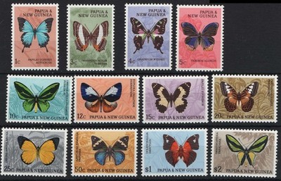 papua-new-guinea-1966-butterflies-set-of-12-um-sg82-92