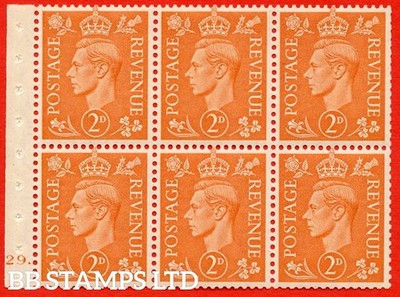 sg-488e-qb30-2d-pale-orange-an-unmounted-mint-cylinder-pane-of-6-cyl-b85171