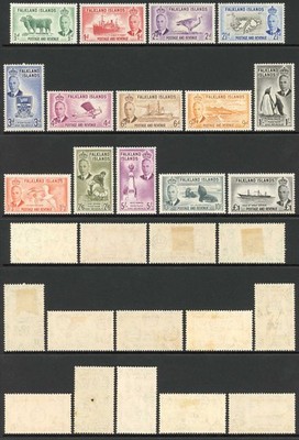 falkland-sg172-85-1952-kgvi-set-14-wmk-mult-script-ca-mixture-of-u-m-and-m-m
