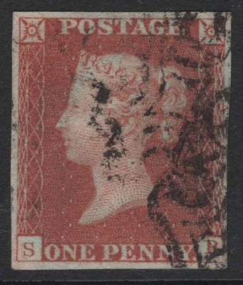 gb-1841-1d-red-plate-21-sb-fine-used-4-good-margins-cat-60