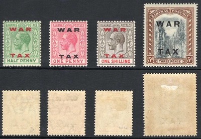 bahamas-sg102-5-1919-set-with-dlr-war-tax-opts-cat-30-pounds