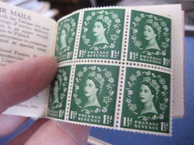 gb-1958-graphite-1d-wmk-inverted-unmounted-mint-booklet-pane-of-6-good-perfs