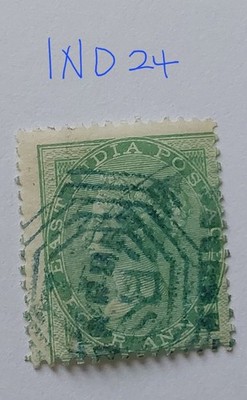 east-india-1864-qv-4-anna-s-green-used-ind24
