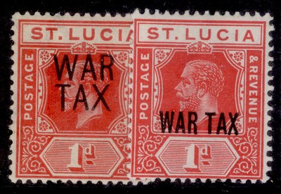 st-lucia-gv-sg89-90-1916-war-tax-opt-varieties-lh-mint-cat-18
