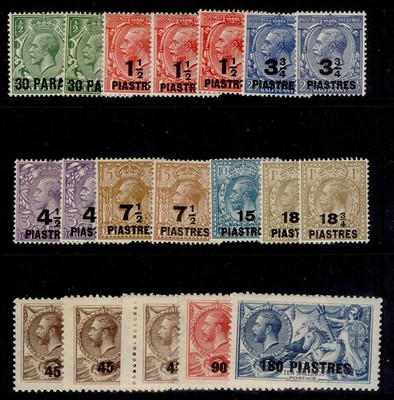 british-levant-gv-sg41-50-1921-gv-set-lh-mint-cat-585-incs-all-shades