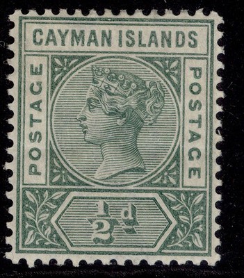 cayman-islands-qv-sg1-d-deep-green-m-mint-cat-19