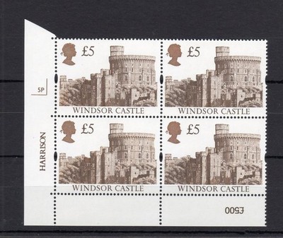 5-castles-unmounted-mint-plate-5p-block-cat-75