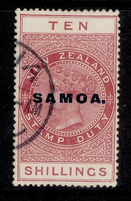 samoa-gv-sg166c-10s-brown-red-fine-used-cat-160