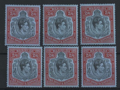 bermuda-1938-2-6d-black-red-grey-blue-perf-14-sg117-fm-6-copies-c420