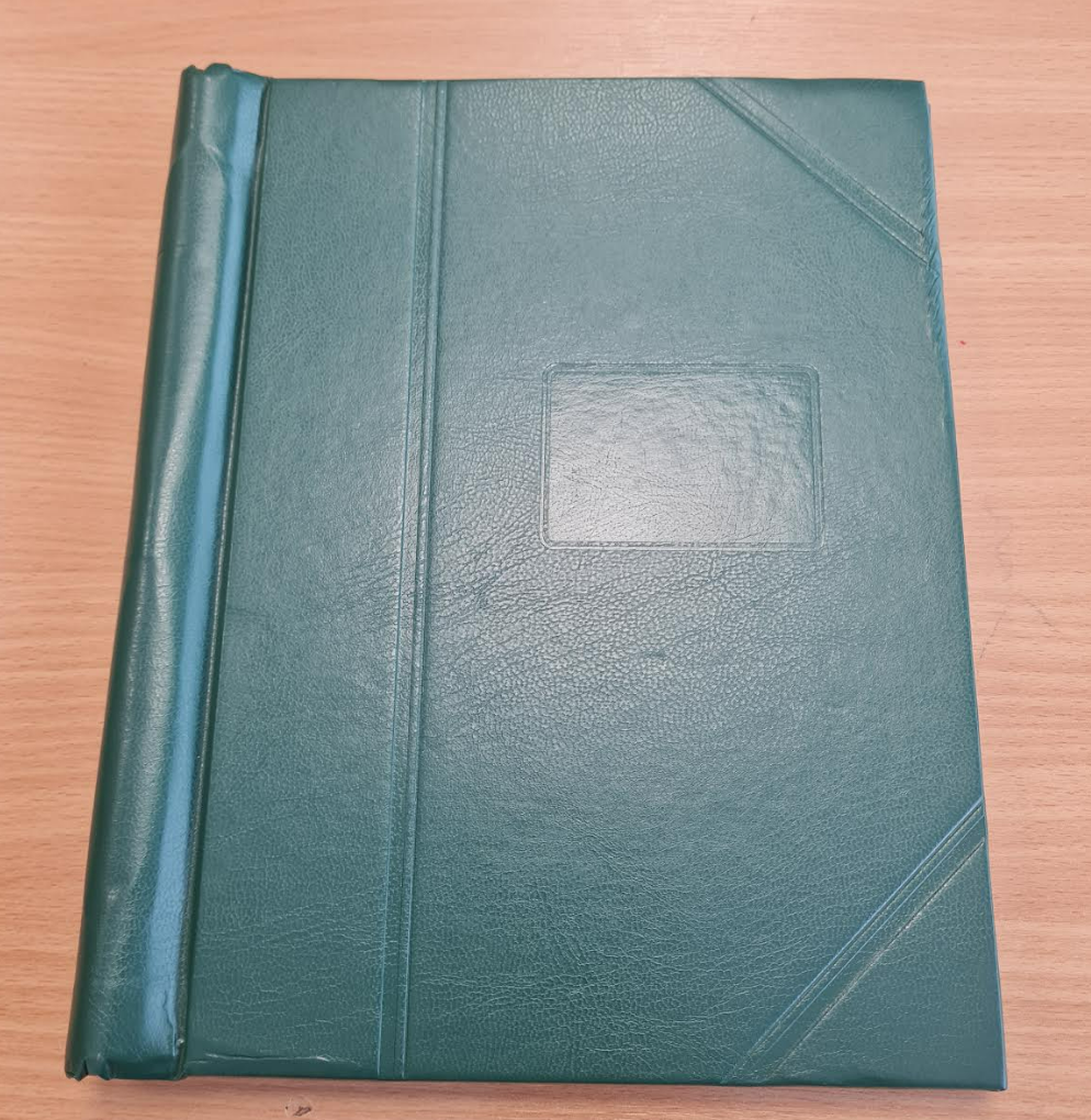 green-popular-stamp-album-same-size-as-simplified-45-pages-unused