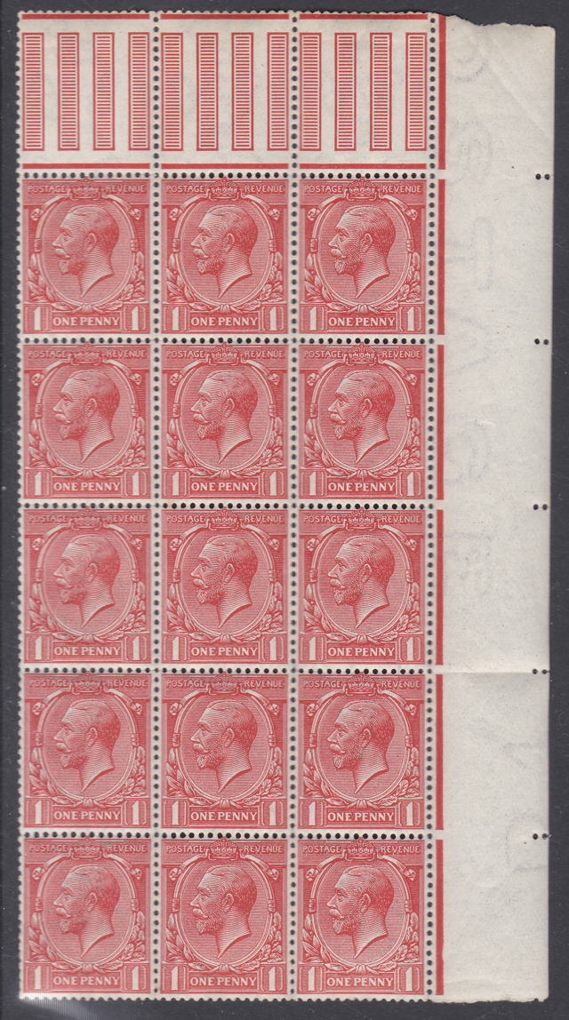 n16-7-1d-vermilion-royal-cypher-block-of-15-marginal-unmounted-mint