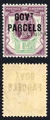 sgo65s-1-1-2d-jubilee-opt-govt-parcels-specimen-fresh-u-m-cat-300-as-mounted