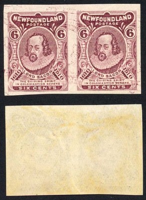 newfoundland-sg111-6c-claret-imperf-pair-wrinkle-m-m-cat-250-pounds