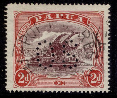 aus-papua-bng-gv-sg-o49-2d-deep-brown-purple-lake-fine-used-cat-55
