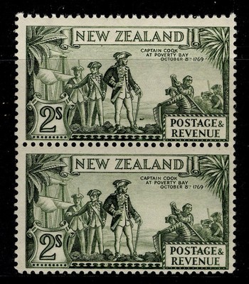 new-zealand-gv-sg589-589a-5s-nh-mint-cat-165-captain-coqk-flaw-pair