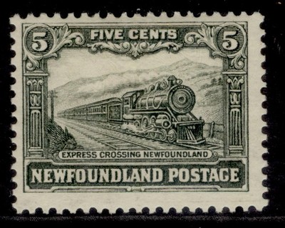 canada-newfoundland-gv-sg202-5c-deep-grey-green-m-mint