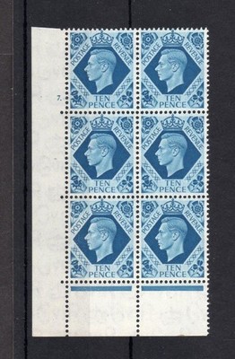 george-vi-10d-unmounted-mint-cylinder-7-block-perf-e-p-cat-200