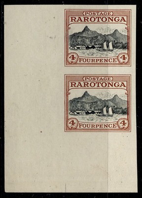 cook-islands-gv-sg84-1924-27-4d-harbour-corner-imperf-proofs-pair