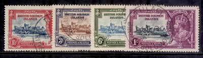 british-solomon-islands-gv-sg53-56-1935-silver-jubilee-set-fine-used-cat-45
