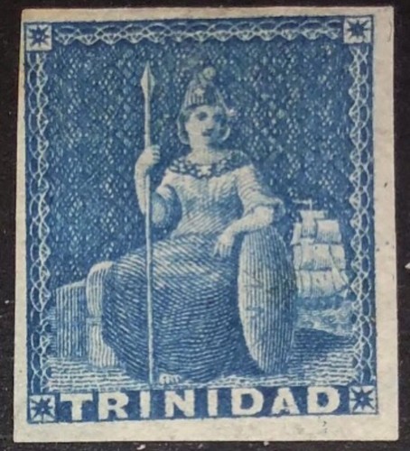 trinidad-sg3-1d-blue-fine-mh-4-margins-blued-paper-cv-23