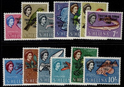 tristan-da-cunha-qeii-sg55-67-1963-tristan-settlement-set-m-mint-cat-23
