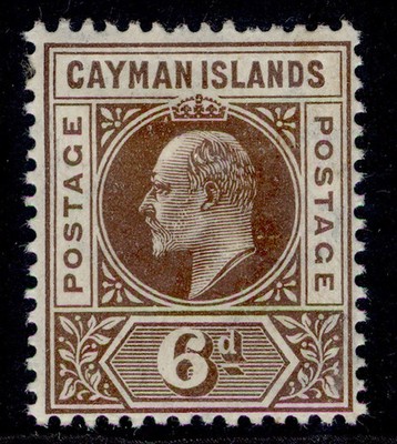 cayman-islands-edvii-sg11-6d-brown-m-mint-cat-20