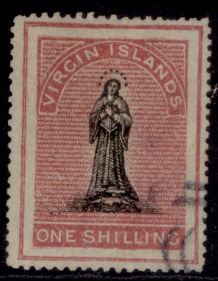 british-virgin-islands-qv-sg14-1s-black-rose-carmine-fine-used-cat-375