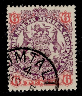 rhodesia-qv-sg46-6d-mauve-rose-fine-used