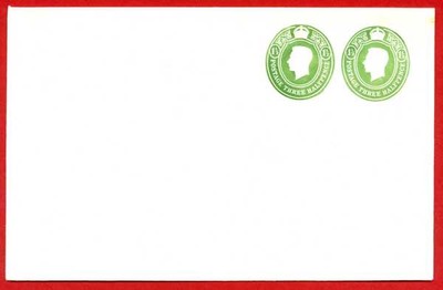 escp823-kgvi-two-1-1-2d-green-stamped-to-order-envelope-mint