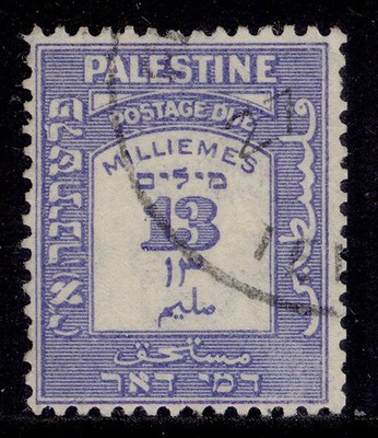 palestine-gv-sg-d10-13m-ultramarine-fine-used