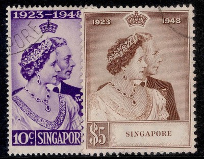 singapore-gvi-sg31-32-1948-royal-silver-wedding-set-fine-used-cat-45
