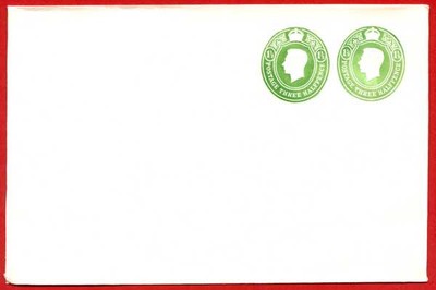 escp823-kgvi-two-1-1-2d-green-stamped-to-order-envelope-mint