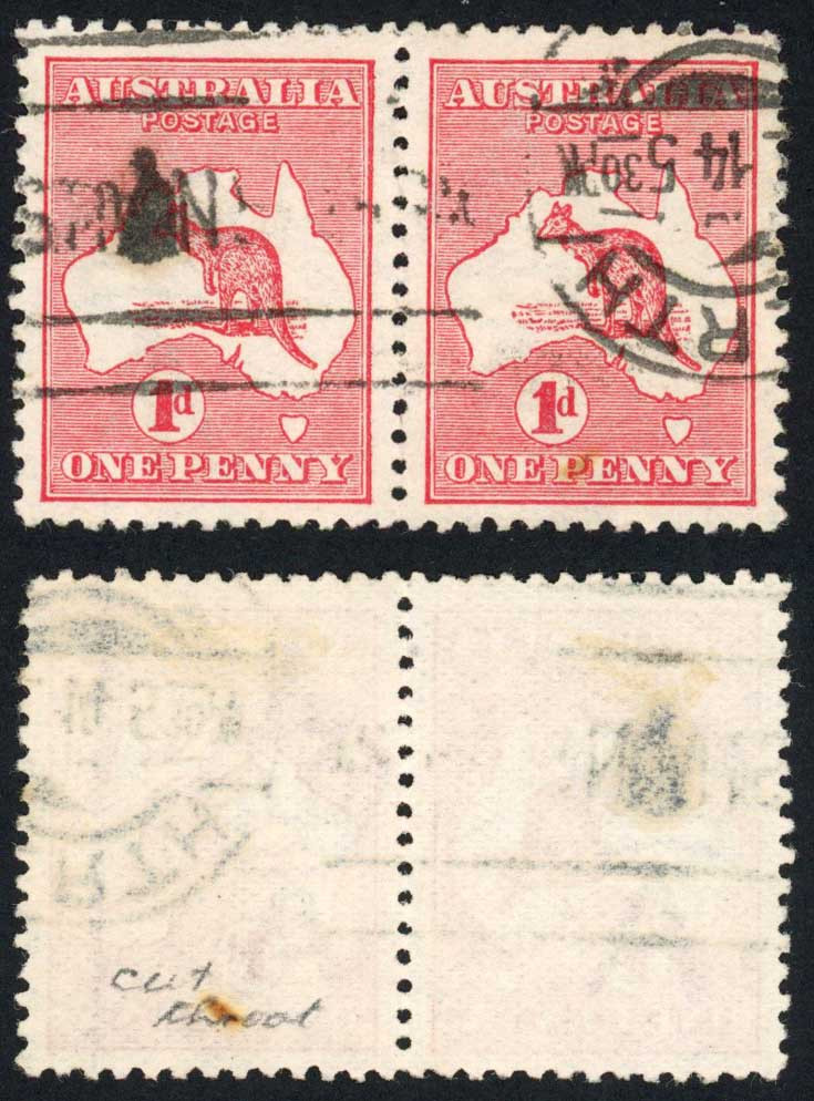 australia-sg2e-1d-die-iia-kangaroo-1st-wmk-bw-4-g-j-cut-throat-in-pair
