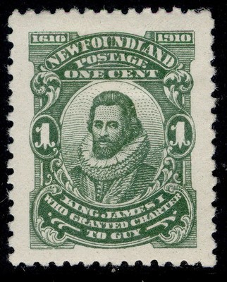 canada-newfoundland-gv-sg95-1c-green-m-mint-cat-19