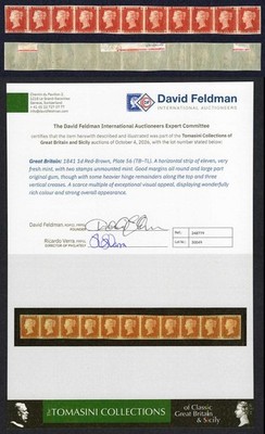 penny-red-tb-tl-plate-56-mint-strip-of-eleven-ex-seymour