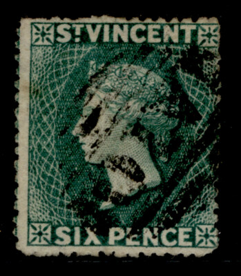 st-vincent-qv-sg19b-6d-deep-blue-green-fine-used-cat-50