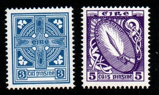 ireland-sg227-8-1966-7-definitive-set-mnh