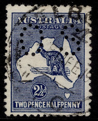 australia-gv-sg-o19-2d-indigo-fine-used-cat-160