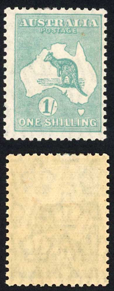 australia-1929-30-sg-109-1s-blue-green-kangaroo-vfm-cat-60-pounds