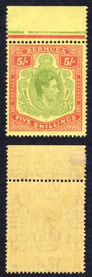 bermuda-sg118e-5-green-and-red-pale-yellow-perf-13-m-m-cat-45-pounds