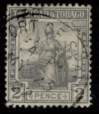 trinidad-tobago-gv-sg209-2d-grey-fine-used