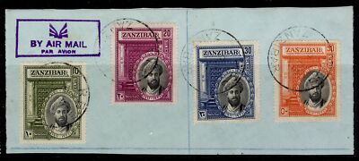 zanzibar-gv-sg323-326-1935-silver-jubilee-set-vfu-full-pmks-on-piece