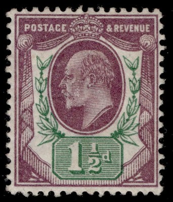 gb-edvii-sg289-spec-m10-8-1d-pale-slate-purple-green-f-m-mint-cat-30