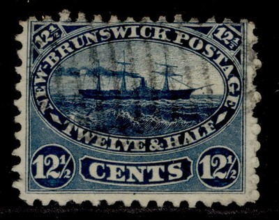 canada-new-brunswick-qv-sg18-12c-indigo-used-cat-50